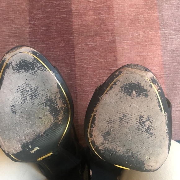 Lauren Ralph Lauren Genuine Leather Peep Toe Strappy Fall Heels - Picture 11 of 12